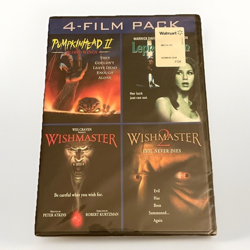 WISHMASTER 1, 2 EVIL NEVER DIES Leprechaun PUMPKINHEAD II BLOOD WINGS DVD 4 Film