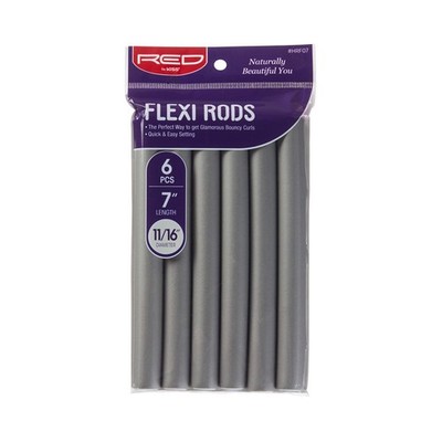 Flexi Rods Hair Curlers 7 Inch 11/16 Inch Heatless Foam Rollers Bouncy Waves