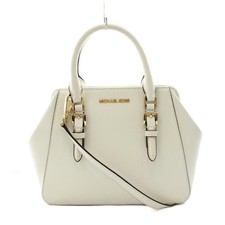 Borsa a tracolla Michael Kors in pelle bianca 20 cm x 25 cm AB (età 14+)