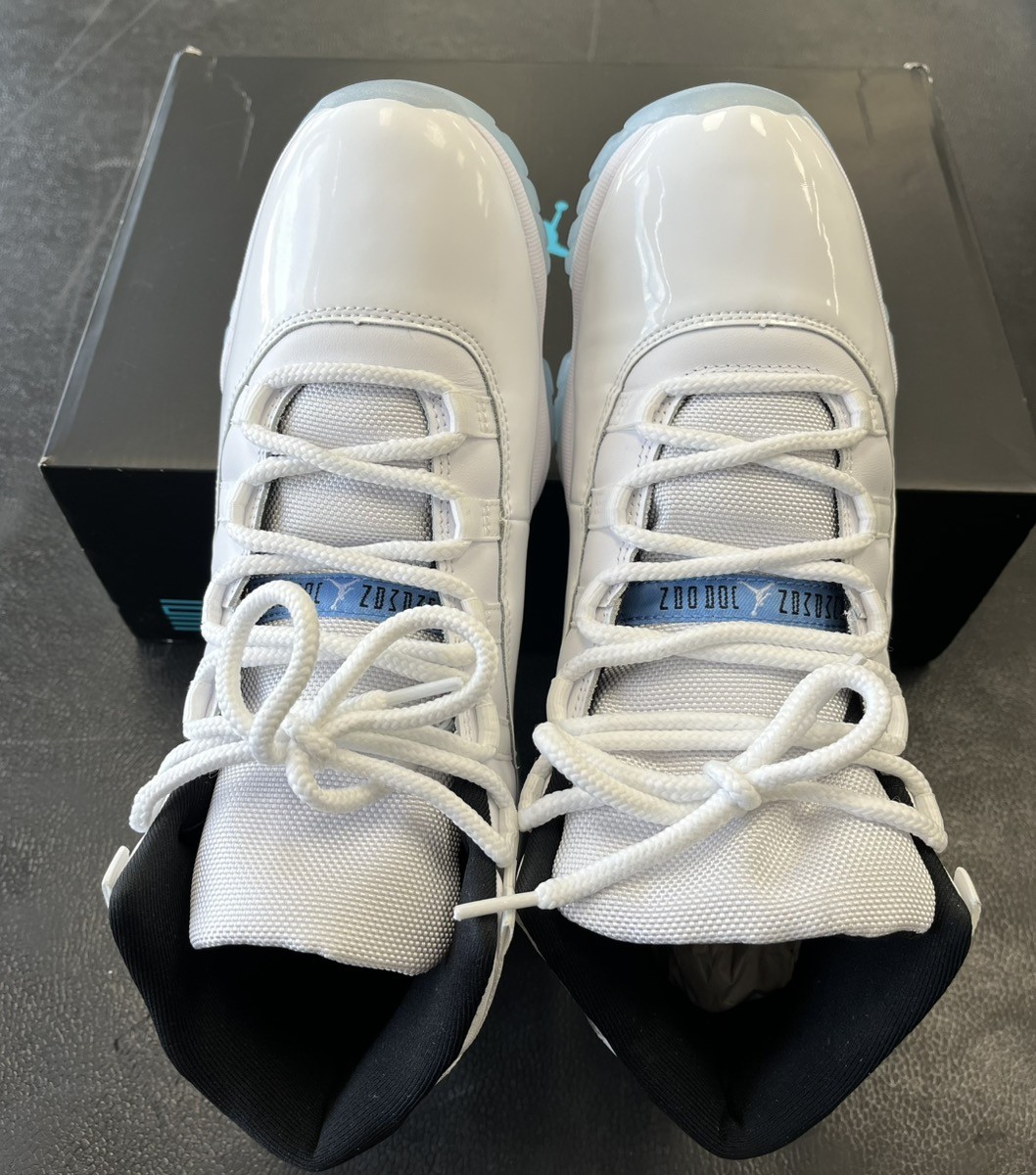 Nike Air Jordan 11 Retro Legend Blue Columbia 2024 White - Size 10
