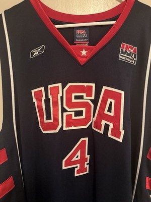 Authentic Allen Iverson 04 Olympics Team USA Blue Jersey 60 Not