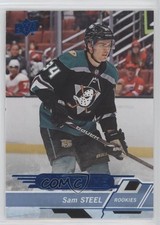 2018-19 Upper Deck Overtime Rookies Blue Foil Sam Steel #164 1o3