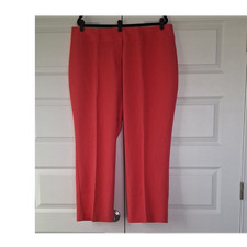 Worthington Woman Coral Flat Front Straight Leg Dress Pant, Plus Size Women