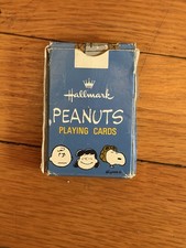 Vintage Miniature Peanuts Snoopy Charlie Brown Playing Cards Hallmark Complete