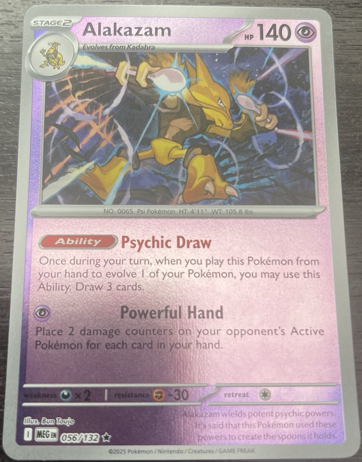 Alakazam 056/132 Me01: Mega Evolution Reverse Holo