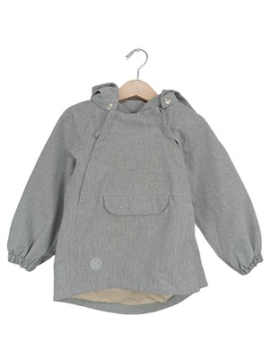 WHEAT Kinder Outdoorjacke Gr. 98 Grau Kapuze Jungen Mädchen