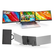 15.6" Laptop Screen Extender New Upgraded Ultra-Thin  Light, Triple Silver