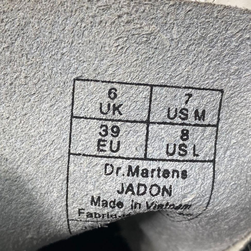 Dr. Martens White Solid Combat Boot Boot Women 8 - image 7