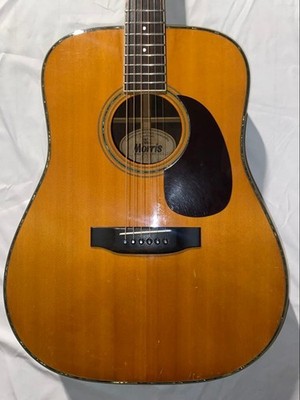 Morris Maurice W-35 Acoustic Guitar with Hard Case Japan Vintage Spruce Rosewood