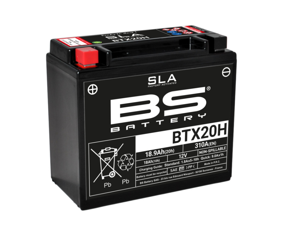 Batterie BS BATTERY SLA haute longévité BTX20H technologie scellée