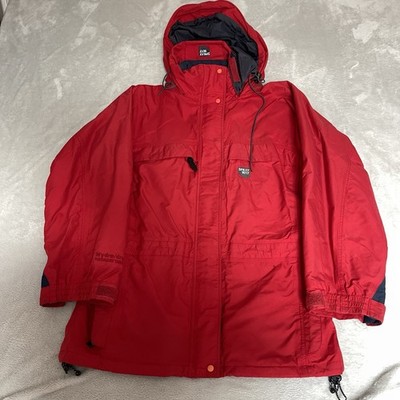 Spray Way Vintage Jacke Damen rot Gr. Large Hydro Dry Kapuze Full Zip