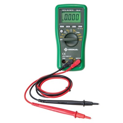 Greenlee DM-45 Digital Multimeter 600V AC/DC, 10A