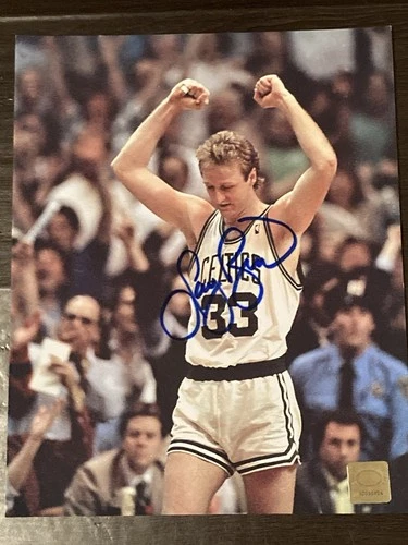 Larry Bird Signed Autographed 8x10 Photo . HOF, “Celtics” With COA