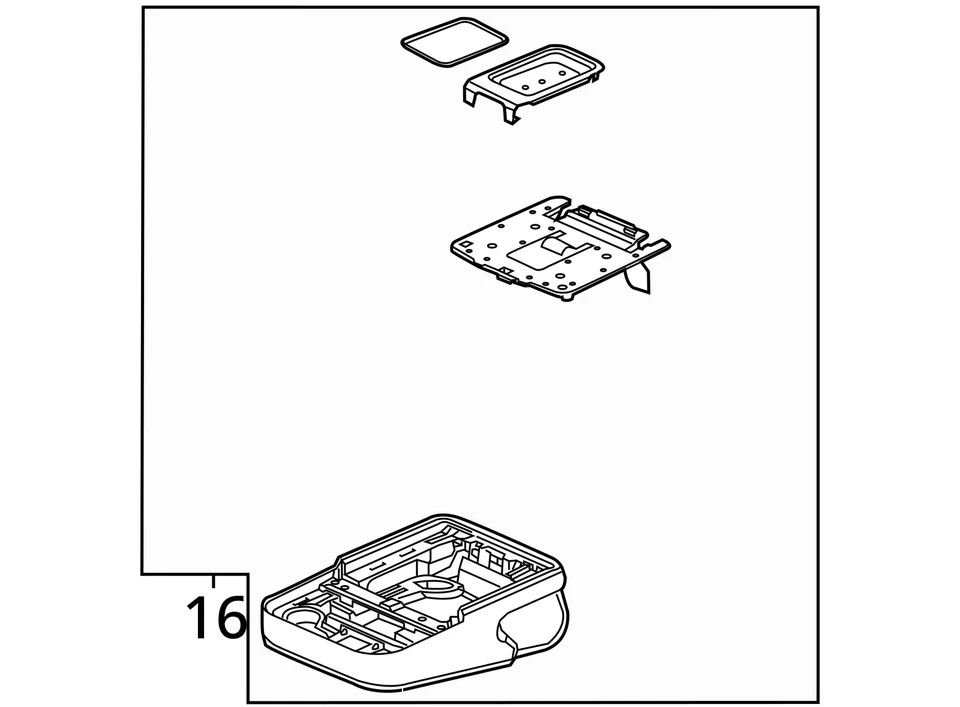 GMC CHEVROLET SILVERADO 2500 HD SIERRA 2500 HD 2015-2016 HD REPOSABRAZOS 23474186 nuevo Foto 3 de 3