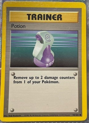 Pokemon TCG Trainer Potion 94/102 1999 Base Set Unlimited Common Card