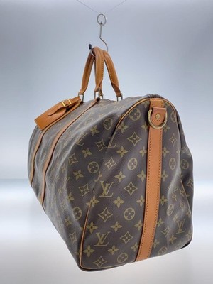 LOUIS VUITTON Keepall Bandoulière 50 Monogram Canvas Brown PVC M41416 23x29x50.