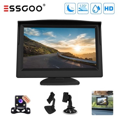 Rückfahrsystem mit Rückfahrkamera 5 Zoll Monitor Für KFZ PKW Auto Wohnmobil Set