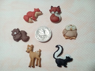 Baby Woodland Animals needle minders by SandrasStitchStash