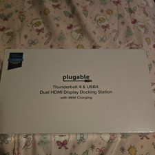Plugable Thunderbolt 4 Display Docking Station 96W Charging (Brand New Sealed)