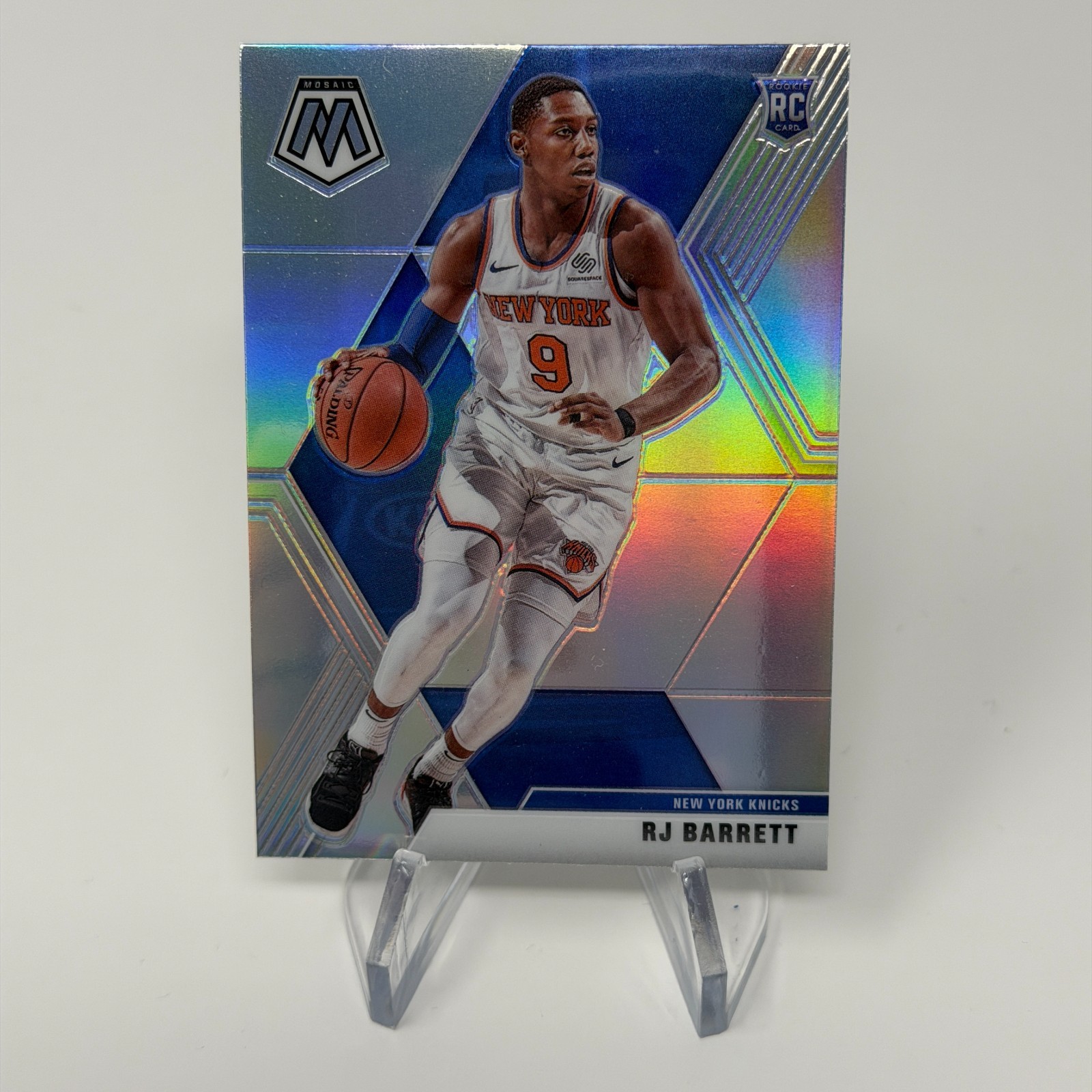 2019-20 Panini Mosaic RJ Barrett Silver Holo Rookie Card #229 RC SP Prizm