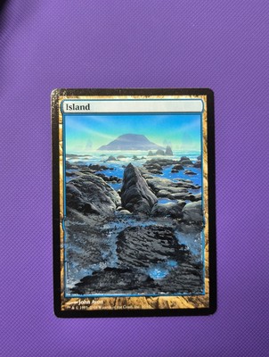MTG Hand Painted Altered Art Island Land Magic The Gathering 