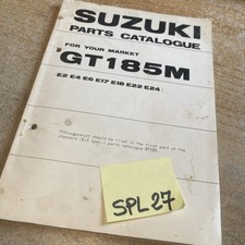 Suzuki GT185 M 1975 supplèment additif catalogue liste pièces détachées GT185