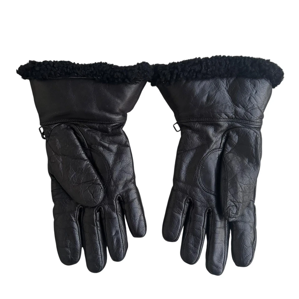 Guantes Harley-Davidson Adultos Medianos Cuero Guantelete Forrados de Vellón Motocicleta Foto 2 de 3