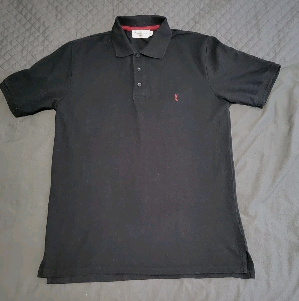 Yves Saint Laurent Polo Uomo Nera Small S