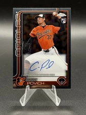 Cade Povich RC 2025 Topps Chrome Baseball Rookie Auto Baltimore Orioles RA-CP