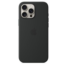 Image of Apple Silicone Case with MagSafe for iPhone 16 pro max - Black