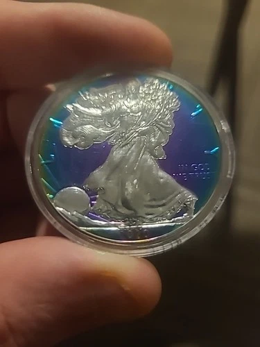 2020 $1 American Silver Eagle 1 oz toning Uncirculated :