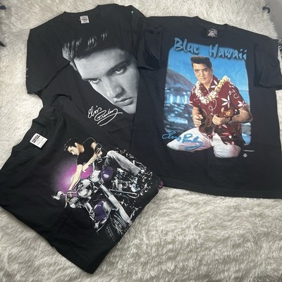 Vintage Elvis Presley Shirt LOT OF 3 Size XL King Of Rock Music 90s Rare