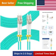 LC to LC Fiber Patch Cable OM3 50M, Options: 0.2m-200m, 10GB/40GB Multimode D...