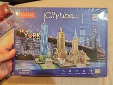 Cubic Fun 3D Puzzle City Line New York City Hobby Puzzle New in Box-123 Pieces