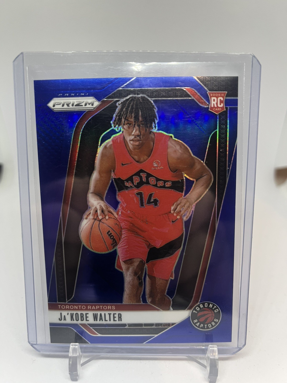 Ja'Kobe Walter 2024-25 Panini Prizm  /199 Blue RC Raptors #223