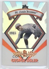 2009 Topps Wal-Mart Chrome Cereal Refractor Platinum George Sisler HOF 0b6