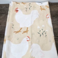 American Farm Company "Spring Chickens" pattern shower curtain  70"x78" Farm