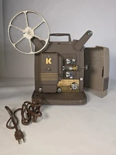 Keystone K100G 8mm reel to reel projector 1950's includes receiving reel tested