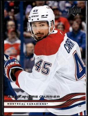 2025 Upper Deck Hockey Series 1 Alexandre Carrier #91 Montreal Canadiens