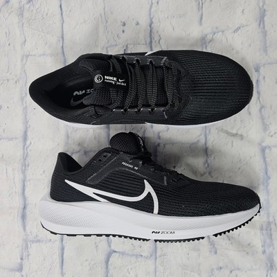 Nike Air Zoom Pegasus 40 Women 8.5 Black White Running Shoes DV3854-001 Sneakers