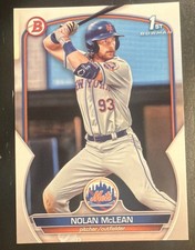 2023 1st Bowman Draft - Nolan McLean #BD-96 (RC) NY Mets
