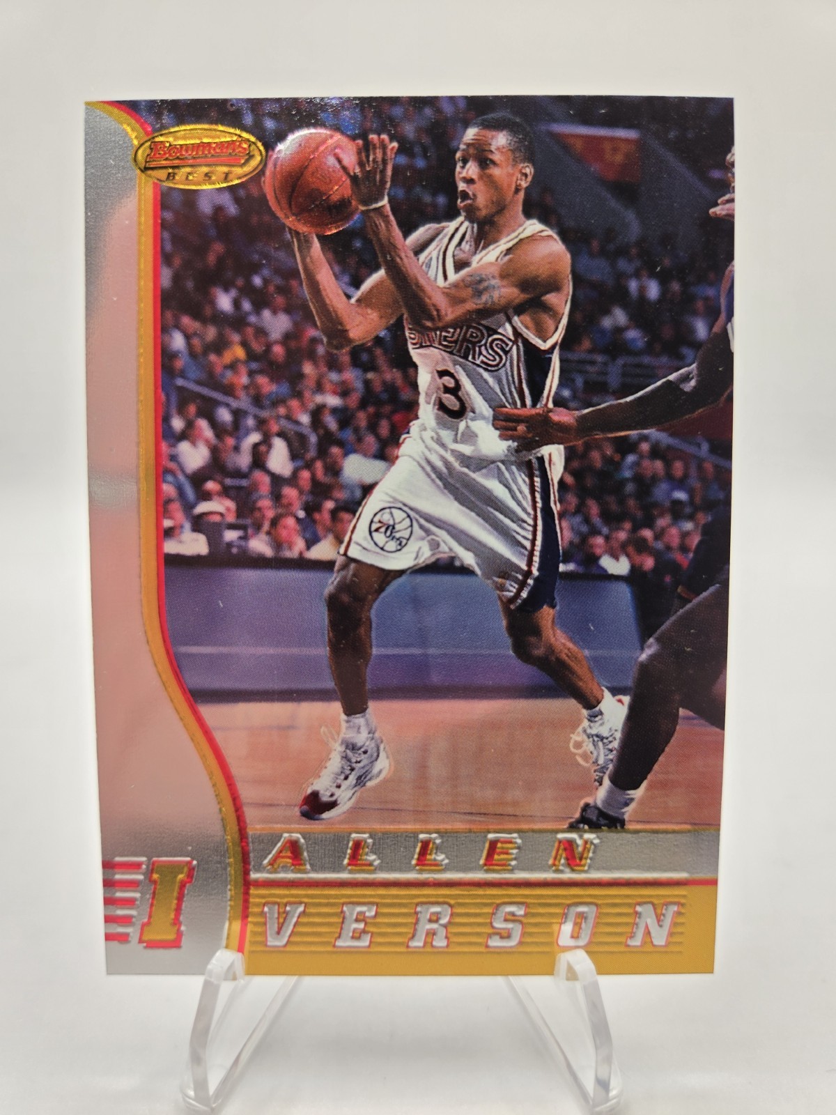 1996-97 Allen Iverson Bowman’s Best #R1 Rookie Card RC
