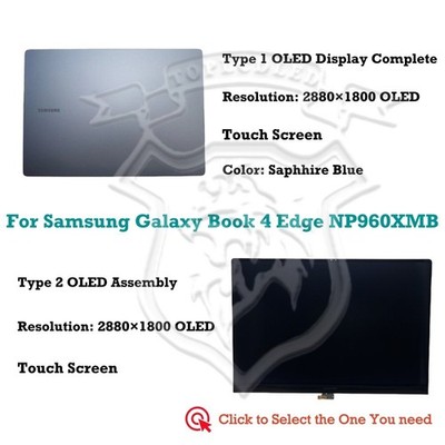 OLED LCD Bildschirm Komplett Baugruppe Samsung Galaxy Book4 Edge NP960XMB-KB1FR
