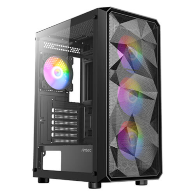Antec AX83 RGB Elite PC Computer Case ATX Black AX83RGBELITE | eBay