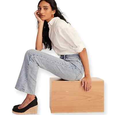 J. Crew Black Seville Espadrille Canvas Jute Wedges | eBay display picture 1