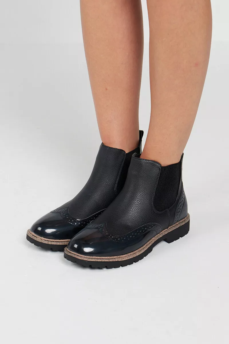 Heeled brogue cheap boots