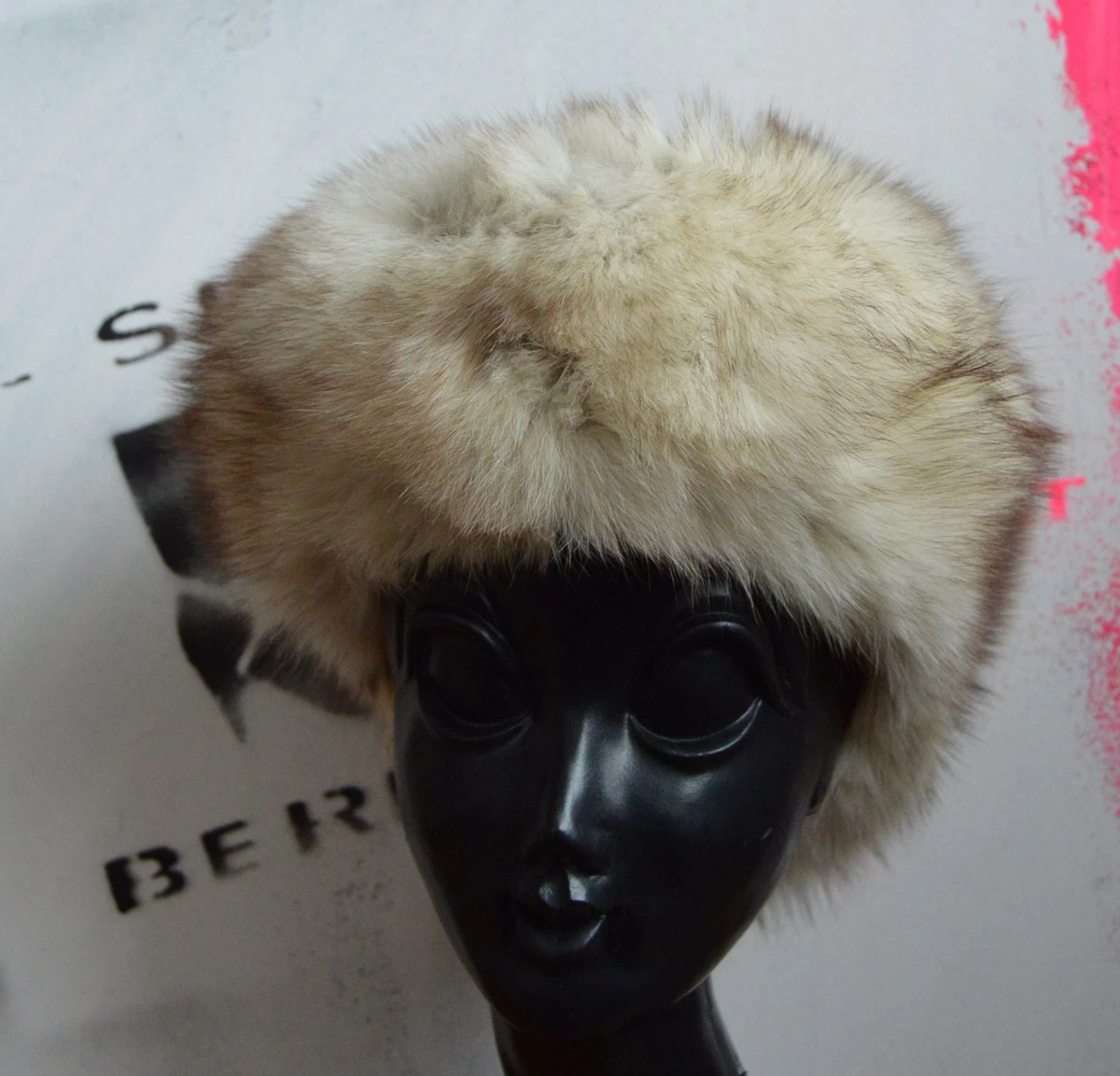 Ladies fur Cap fur Hat 70s True Vintage Hopka Fur Fourrure eBay