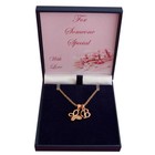 Rose Gold Schmetterling Halskette Mit Buchstabe / Initialen Anhänger IN Spezial