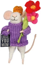 Primitives by Kathy Love You Mom Mouse Felt Critter 455584