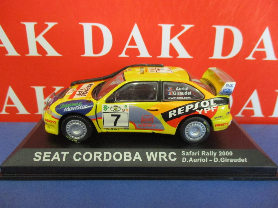Die cast 1/43 Modellino Auto Seat Cordoba WRC Rally Safari 2000 D. Auriol - Immagine 2 di 3